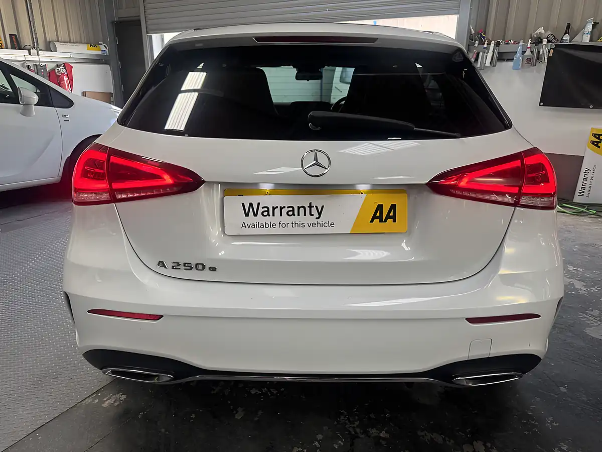 Used 2020 Mercedes-Benz a-Class AMG Line White - Interior and Exterior details 9