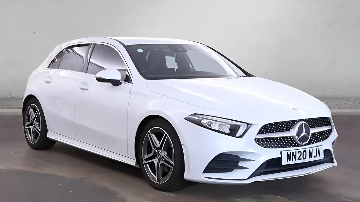 Used 2020 Mercedes-Benz a Class AMG Line White - Front View