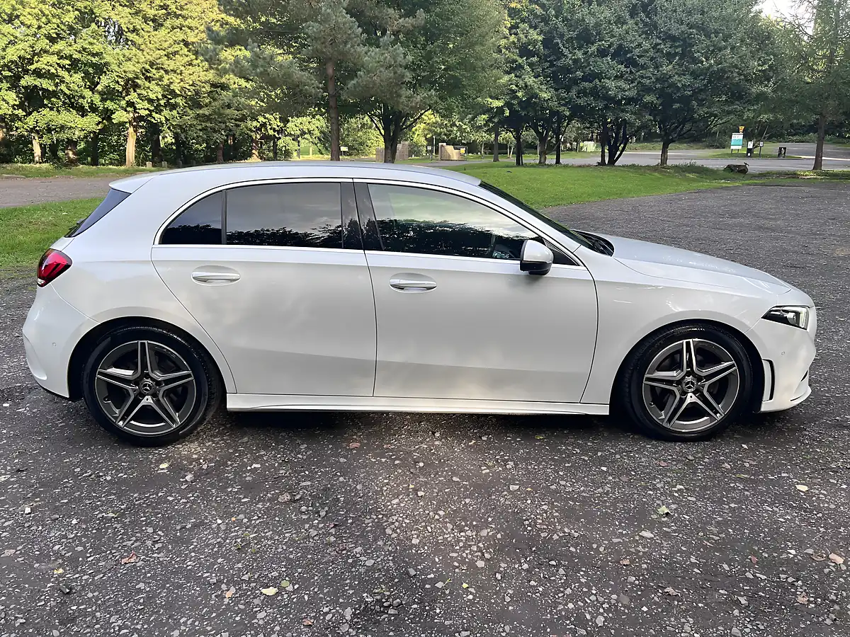 Used 2020 Mercedes-Benz a Class AMG Line White - Interior and Exterior details 7