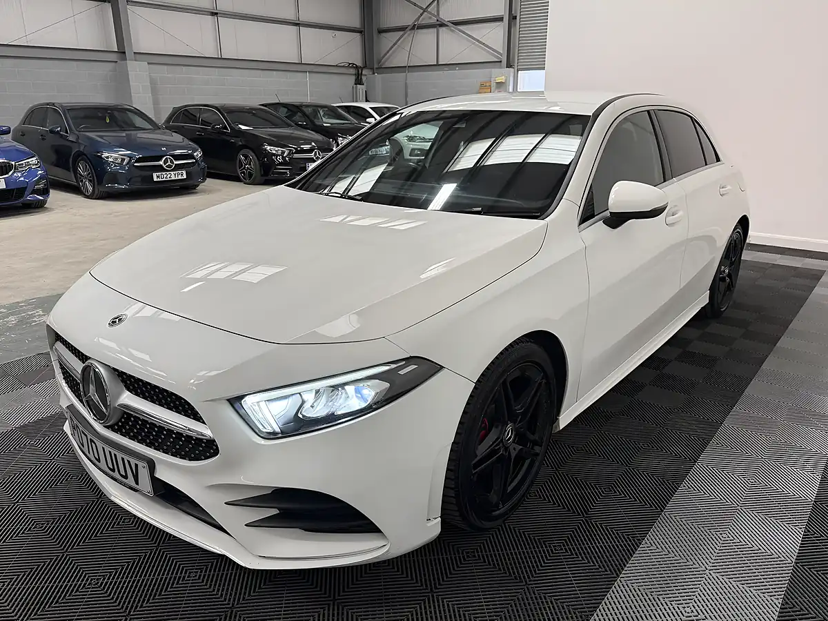 Used 2020 Mercedes-Benz a Class AMG Line White - Interior and Exterior details 3