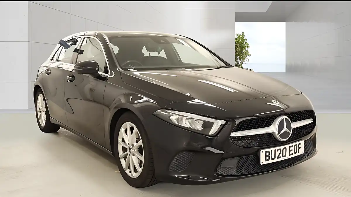 Used 2020 Mercedes-Benz a Class Sport Black - Front View
