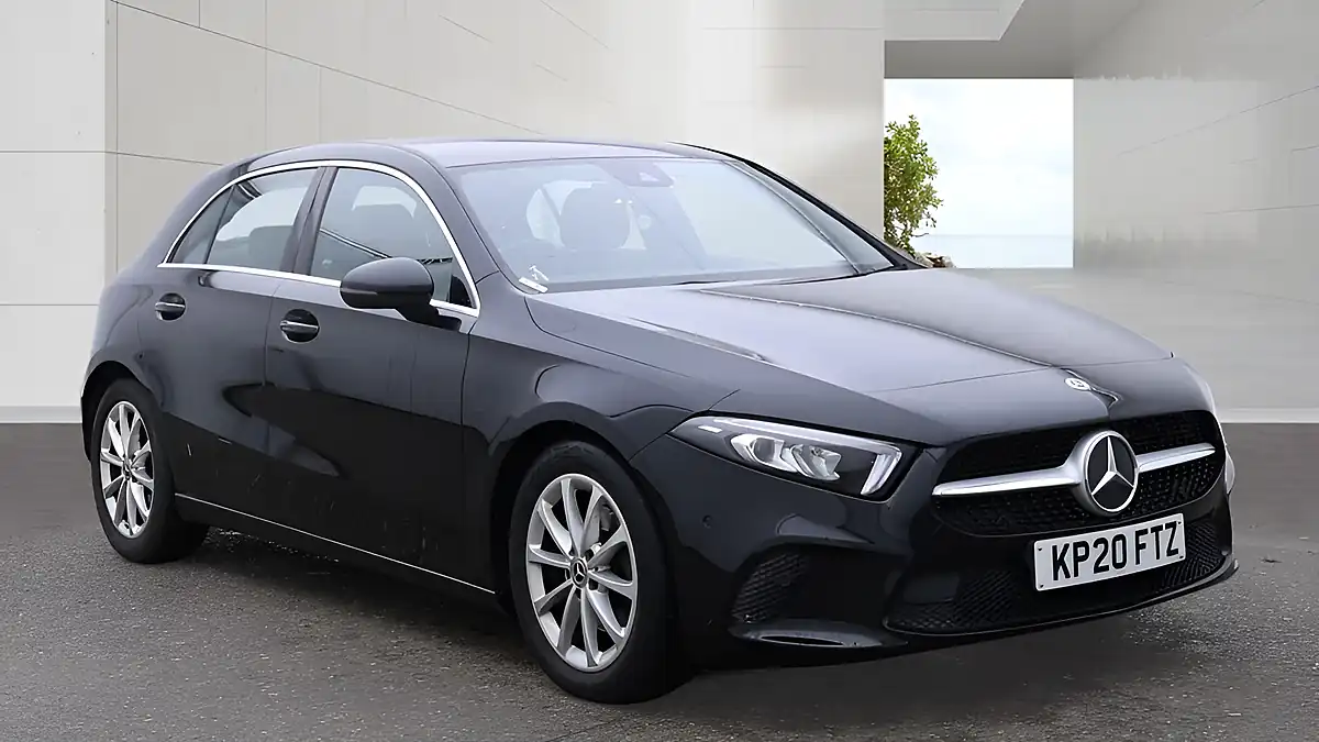 Used 2020 Mercedes-Benz a Class Sport (executive) Black - Front View