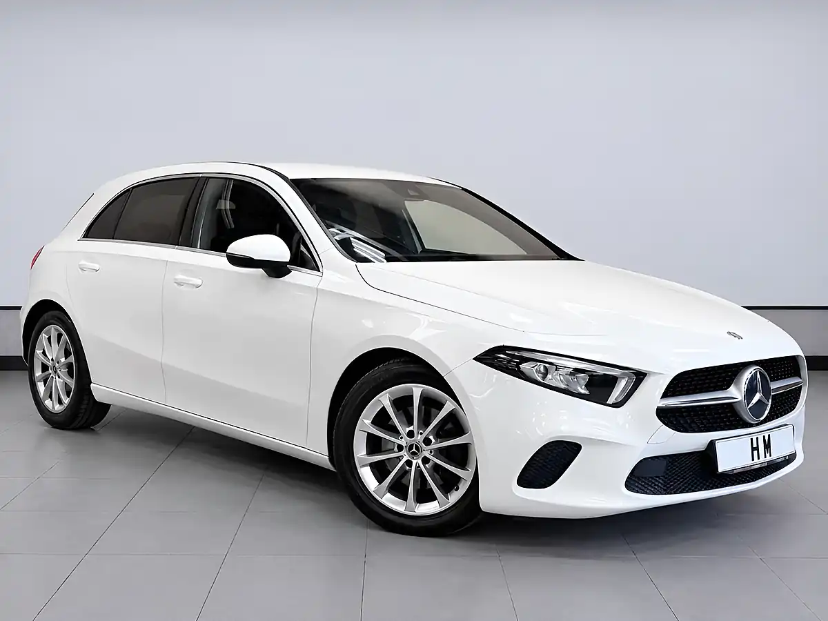 Used 2020 Mercedes-Benz a Class Sport White - Front View
