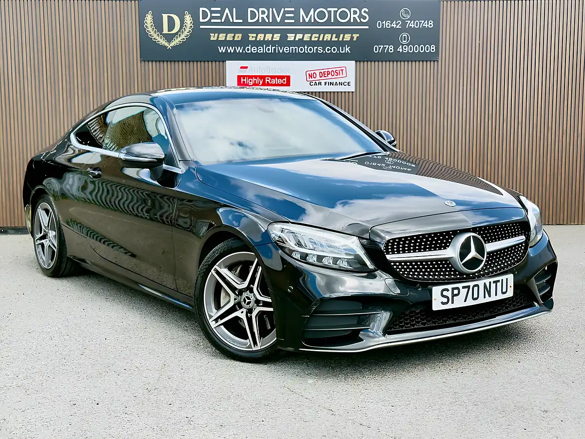 Used 2020 Mercedes-Benz C-Class AMG Line Black - Front View