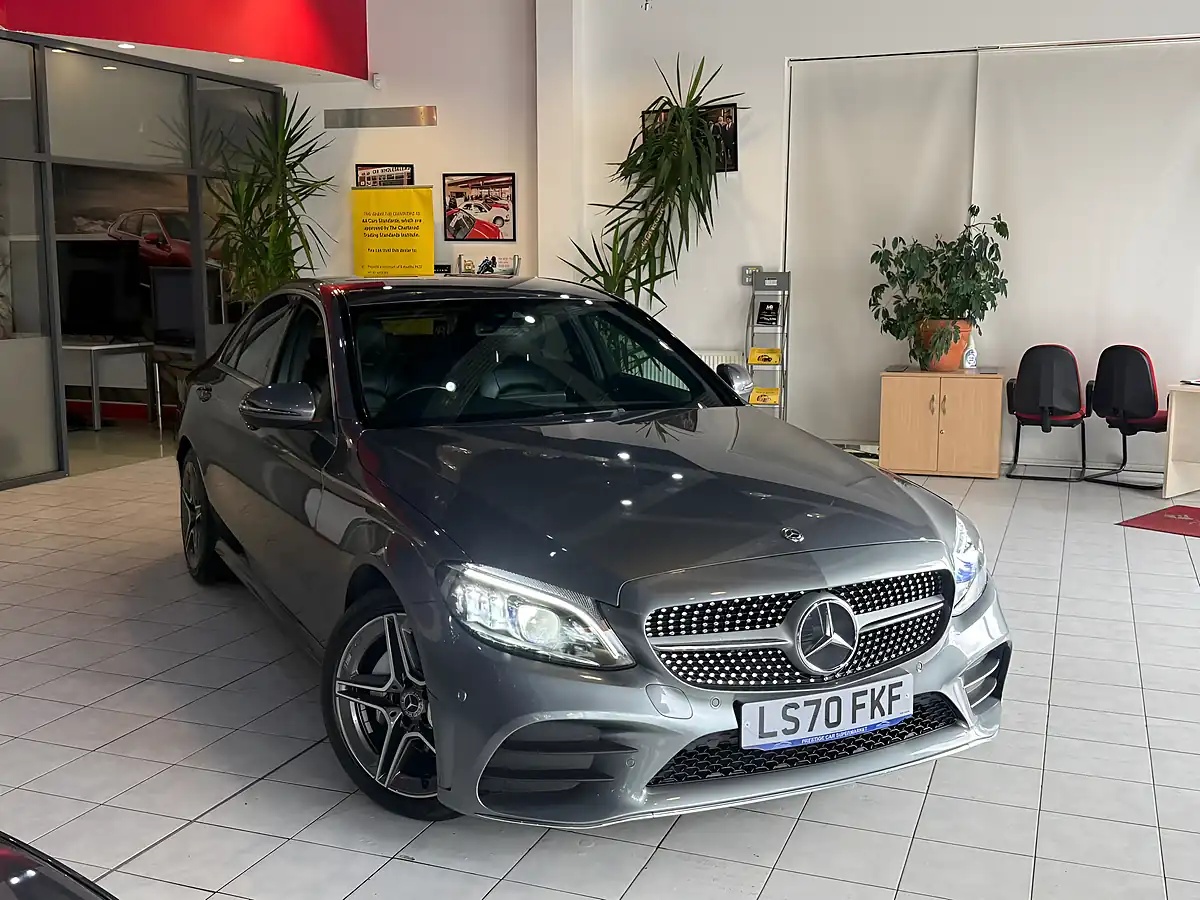 Used 2020 Mercedes-Benz C Class AMG Line Edition Grey - Front View