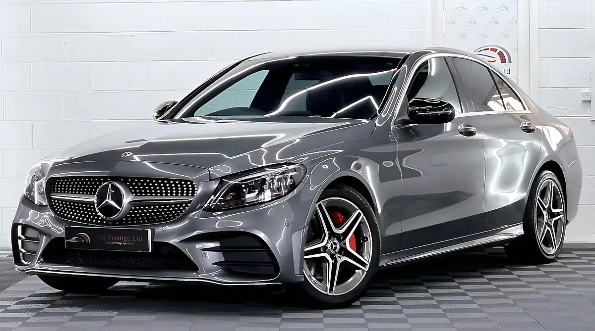 Used 2020 Mercedes-Benz C Class AMG Line Edition (premium) Grey - Front View