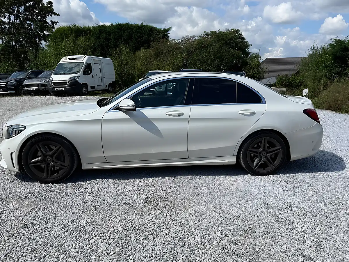 Used 2020 Mercedes-Benz C Class AMG Line Edition (premium) White - Interior and Exterior details 5