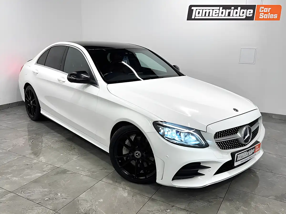 Used 2020 Mercedes-Benz C Class AMG Line Edition White - Front View