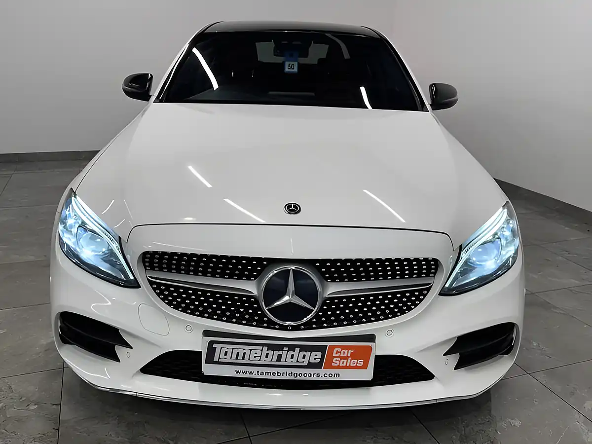 Used 2020 Mercedes-Benz C Class AMG Line Edition White - Interior and Exterior details 3