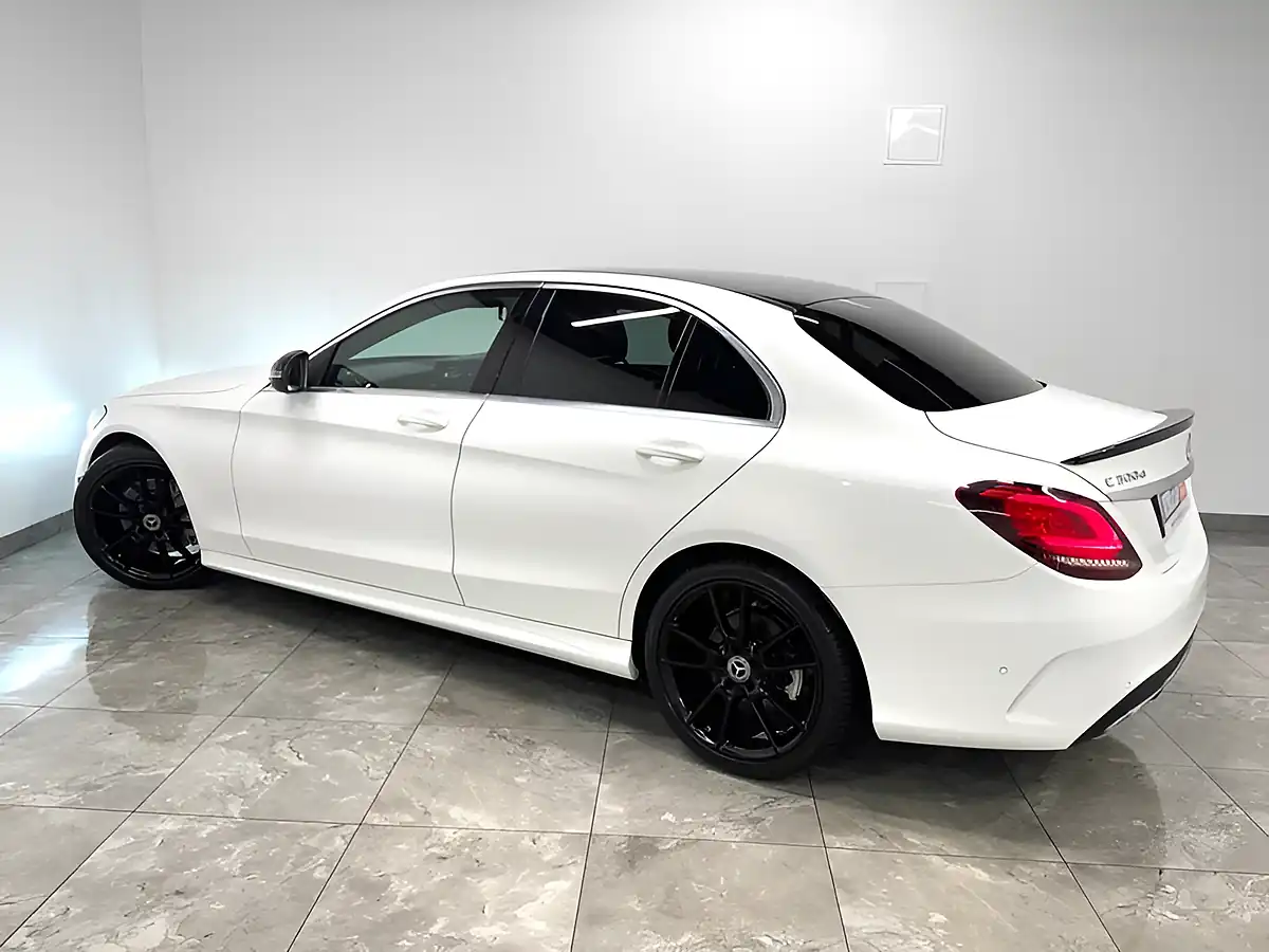 Used 2020 Mercedes-Benz C Class AMG Line Edition White - Interior and Exterior details 6