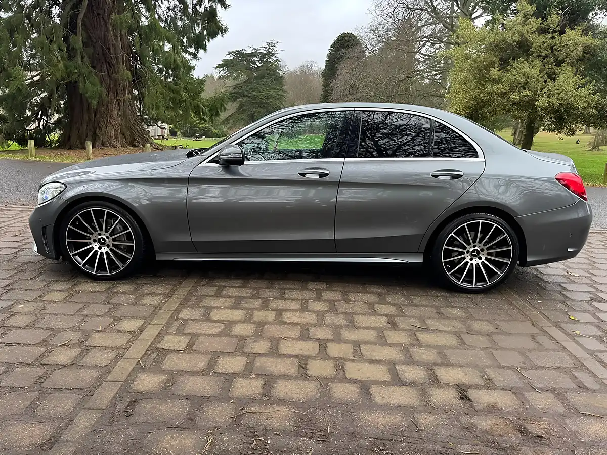 Used 2020 Mercedes-Benz C Class AMG Line Grey - Interior and Exterior details 14