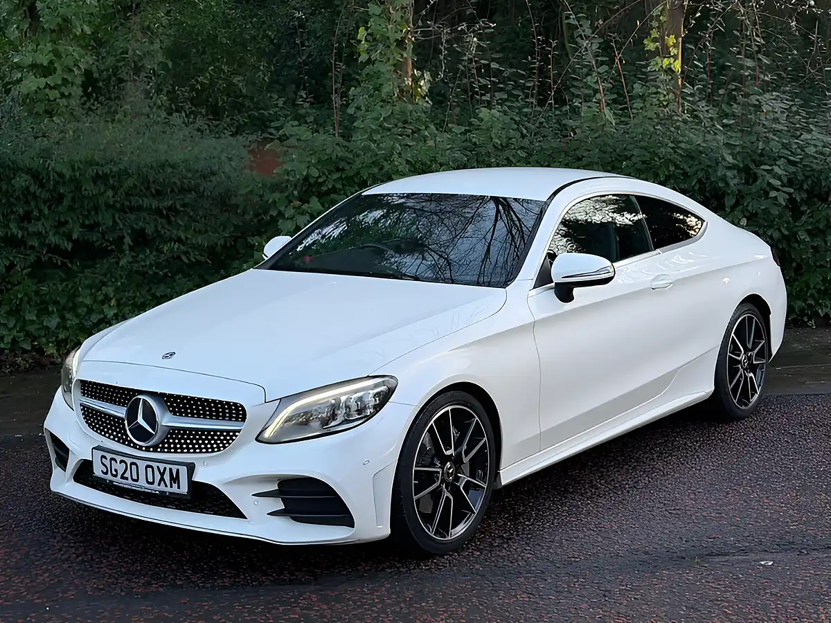 Used 2020 Mercedes-Benz C Class AMG Line (premium) White - Interior and Exterior details 10