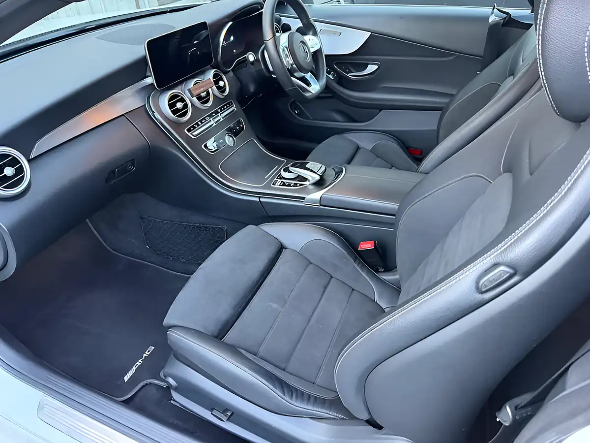 Used 2020 Mercedes-Benz C Class AMG Line (premium) White - Interior and Exterior details 14