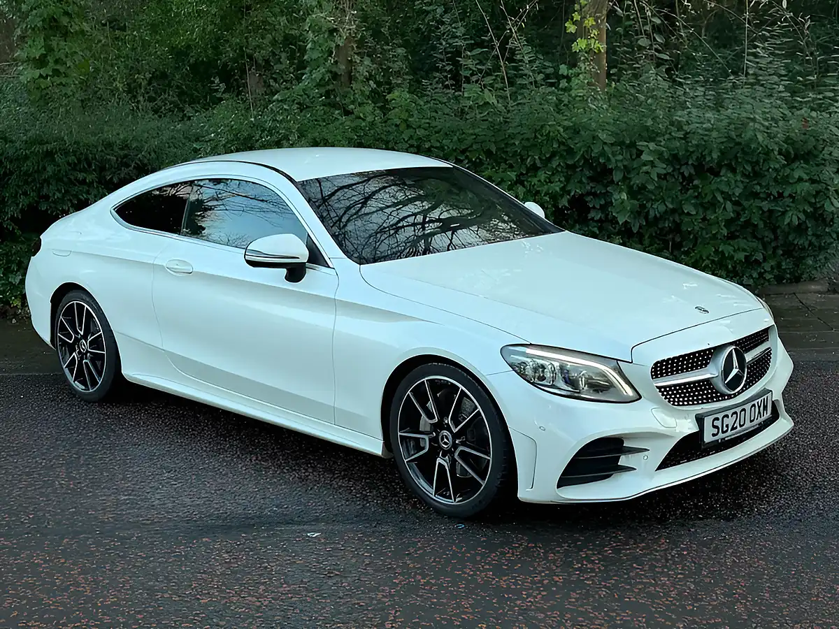 Used 2020 Mercedes-Benz C Class AMG Line (premium) White - Interior and Exterior details 5