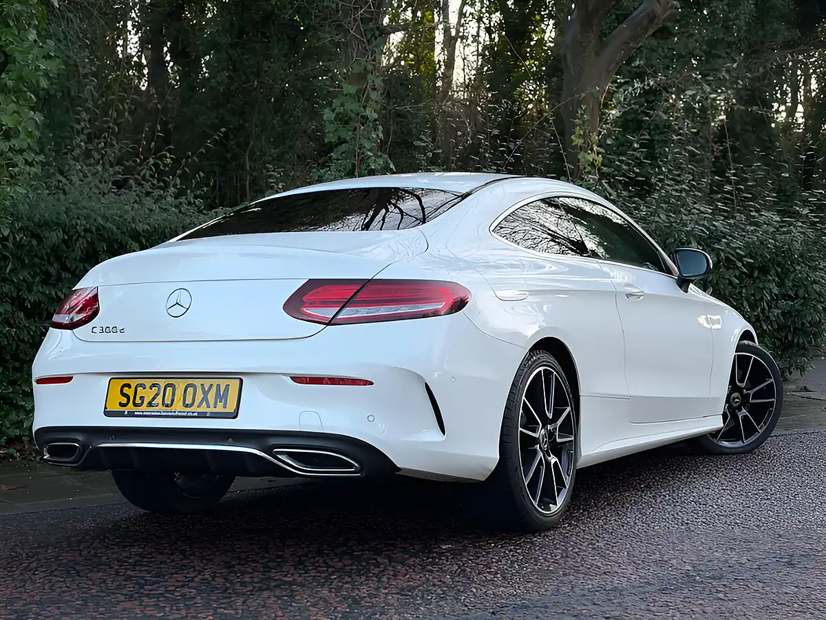 Used 2020 Mercedes-Benz C Class AMG Line (premium) White - Interior and Exterior details 7
