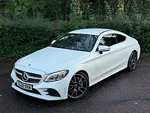 Used 2020 Mercedes-Benz C Class AMG Line (premium) White - Interior and Exterior details 8