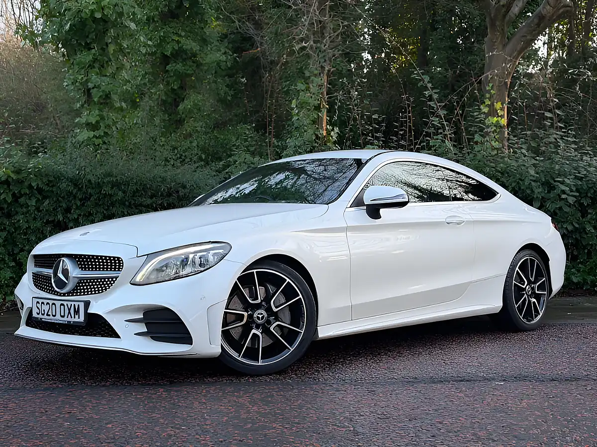Used 2020 Mercedes-Benz C Class AMG Line (premium) White - Interior and Exterior details 9
