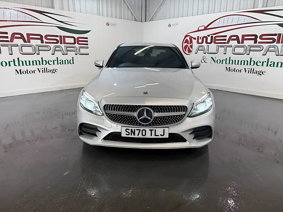 Used 2020 Mercedes-Benz C-Class AMG Line Silver - Interior and Exterior details 2