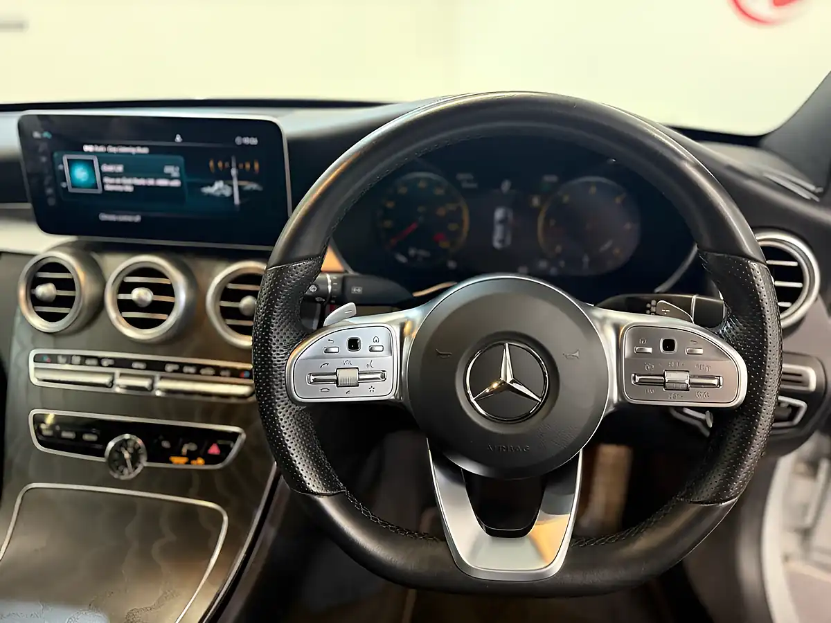 Used 2020 Mercedes-Benz C-Class AMG Line Silver - Interior and Exterior details 7