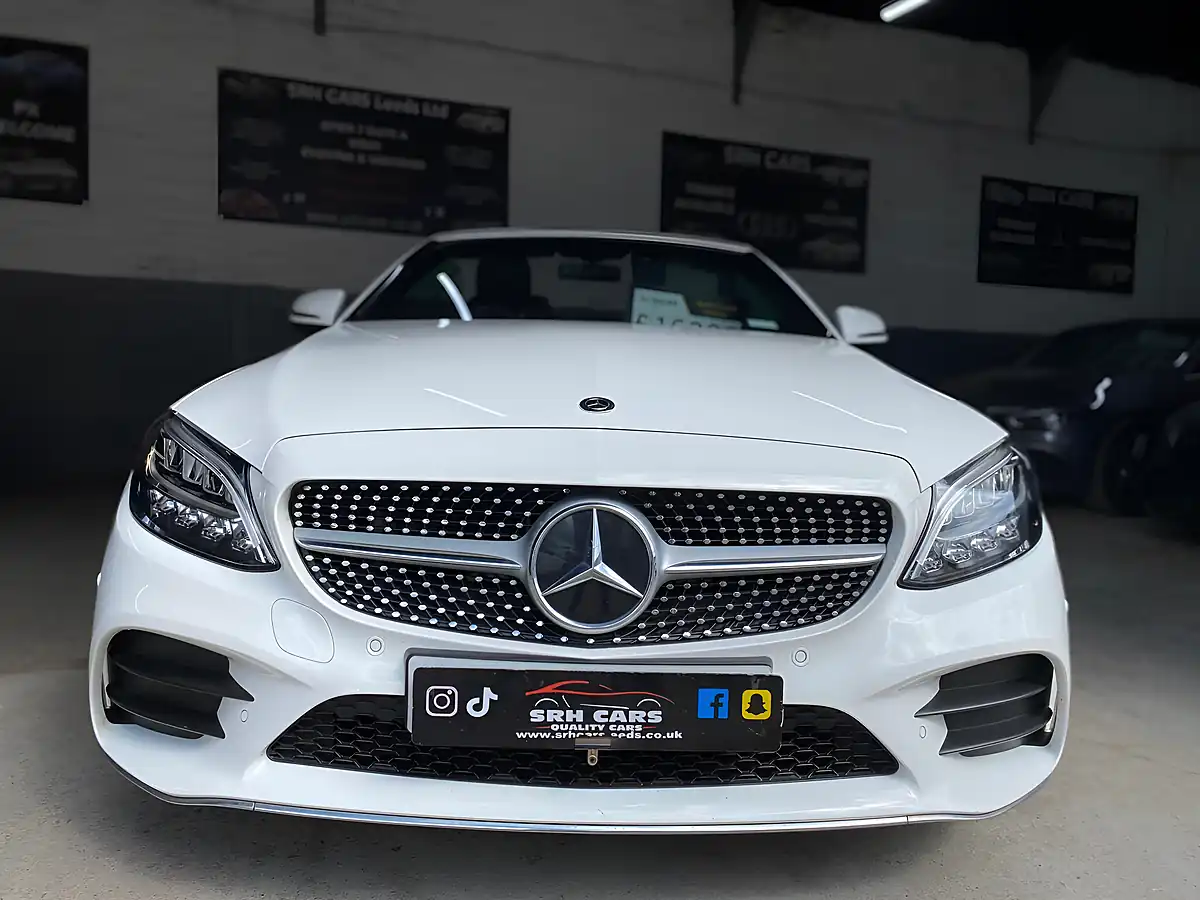 Used 2020 Mercedes-Benz C Class AMG Line White - Interior and Exterior details 10