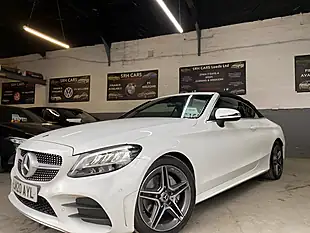 Used 2020 Mercedes-Benz C Class AMG Line White - Interior and Exterior details 11