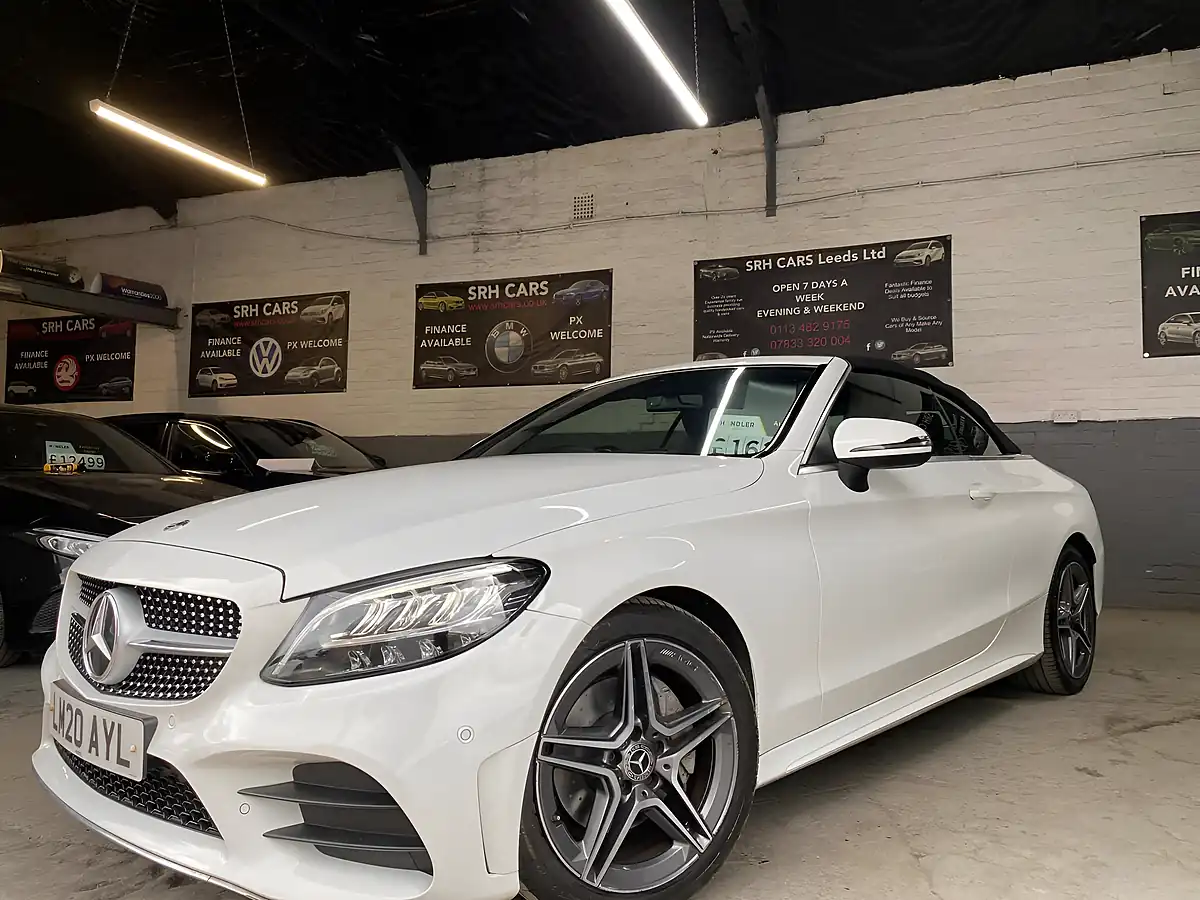 Used 2020 Mercedes-Benz C Class AMG Line White - Interior and Exterior details 11