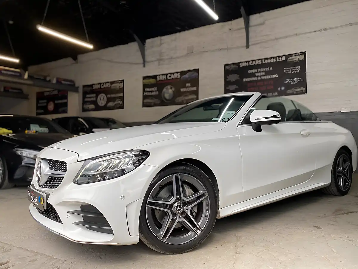 Used 2020 Mercedes-Benz C Class AMG Line White - Interior and Exterior details 12