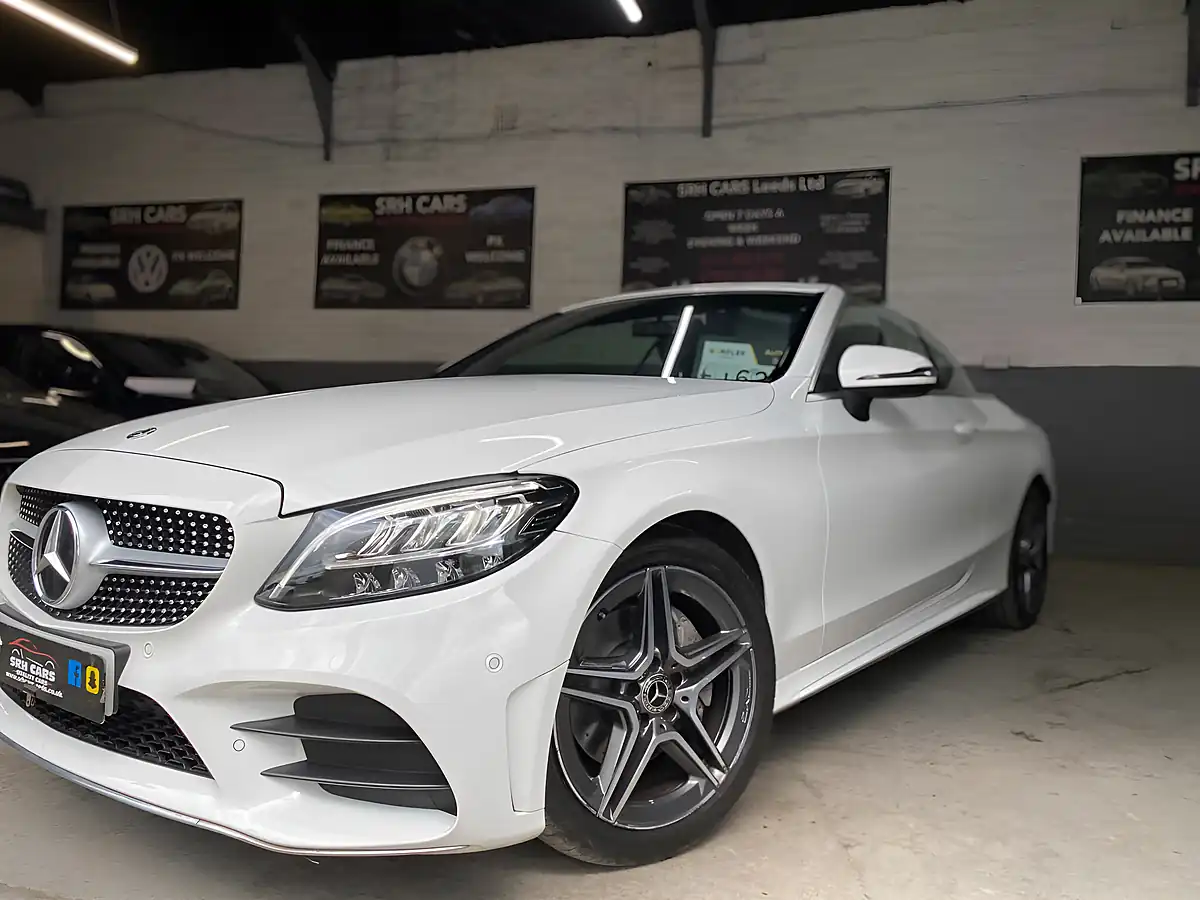 Used 2020 Mercedes-Benz C Class AMG Line White - Interior and Exterior details 13