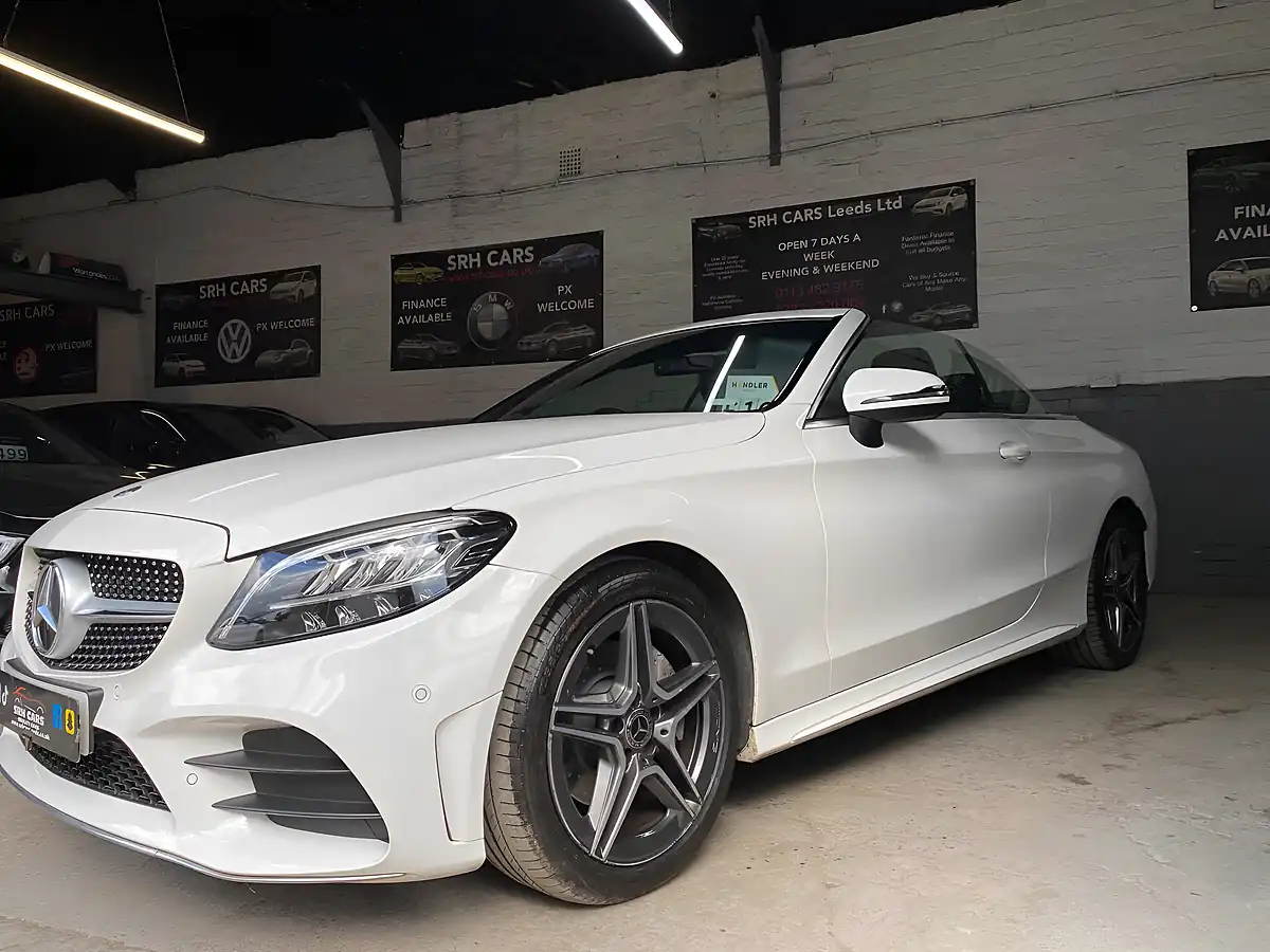 Used 2020 Mercedes-Benz C Class AMG Line White - Interior and Exterior details 14