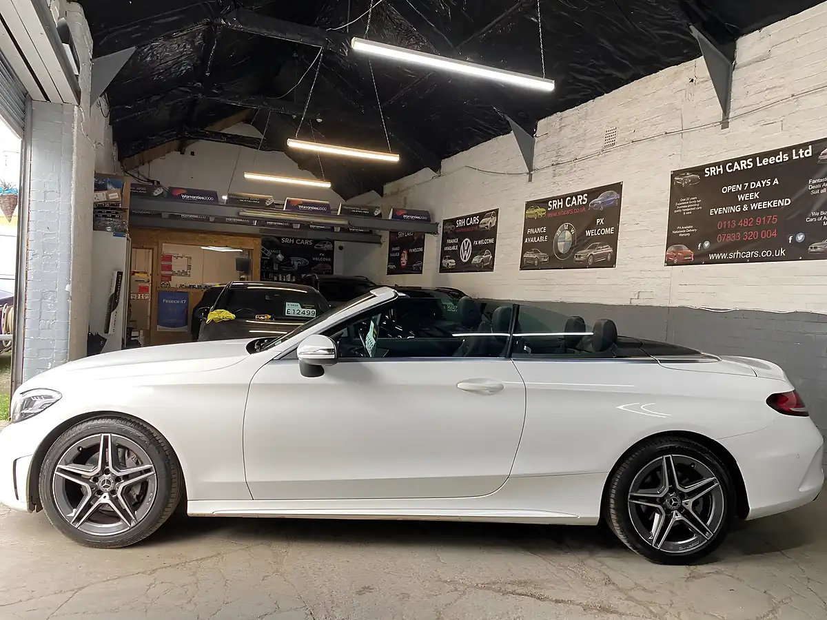 Used 2020 Mercedes-Benz C Class AMG Line White - Interior and Exterior details 16