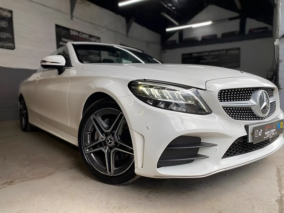 Used 2020 Mercedes-Benz C Class AMG Line White - Interior and Exterior details 3