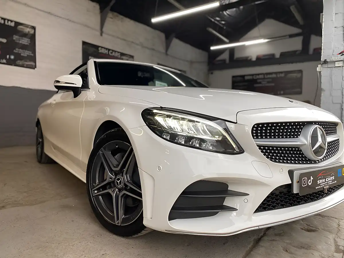 Used 2020 Mercedes-Benz C Class AMG Line White - Interior and Exterior details 4