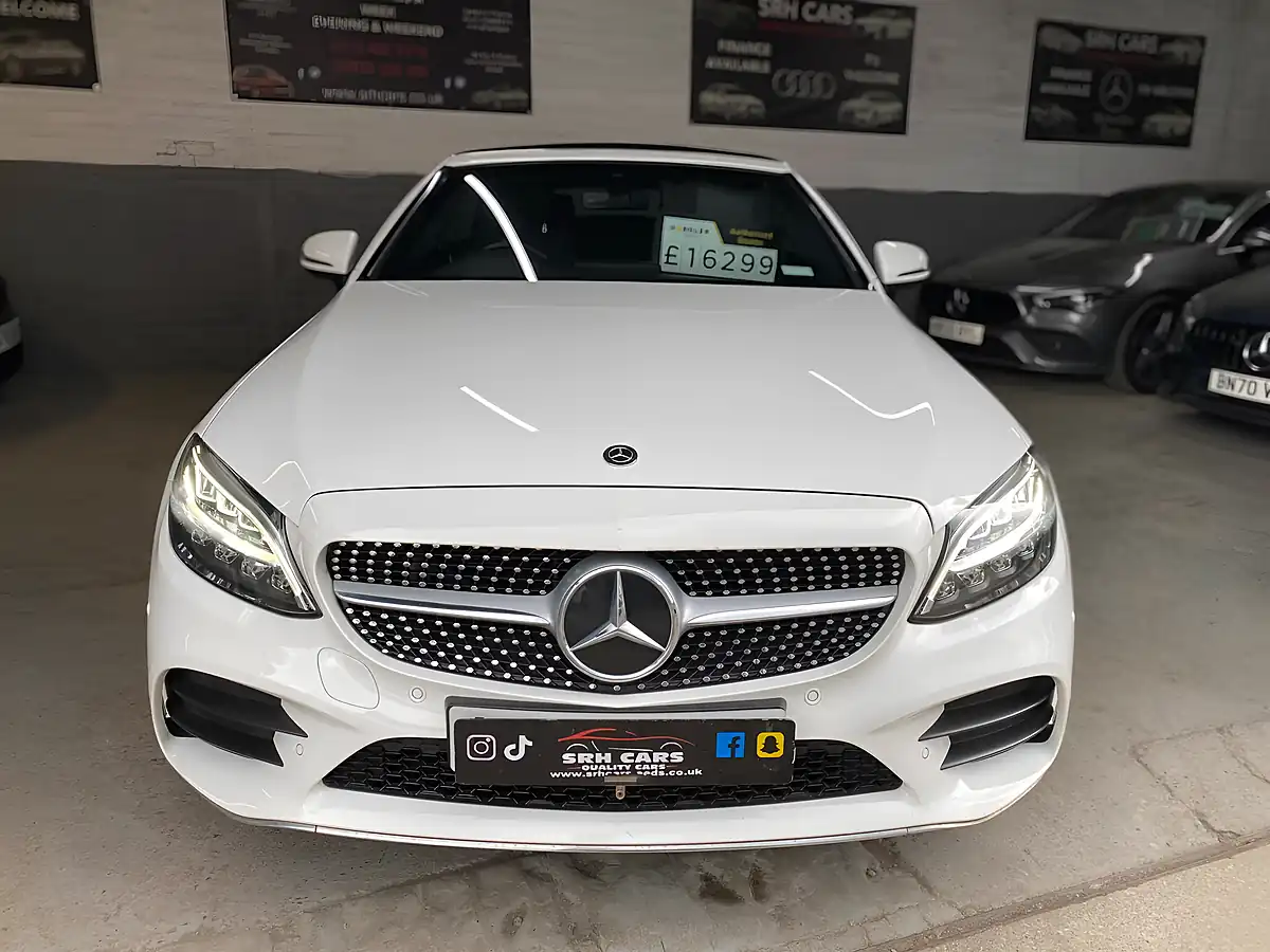 Used 2020 Mercedes-Benz C Class AMG Line White - Interior and Exterior details 5
