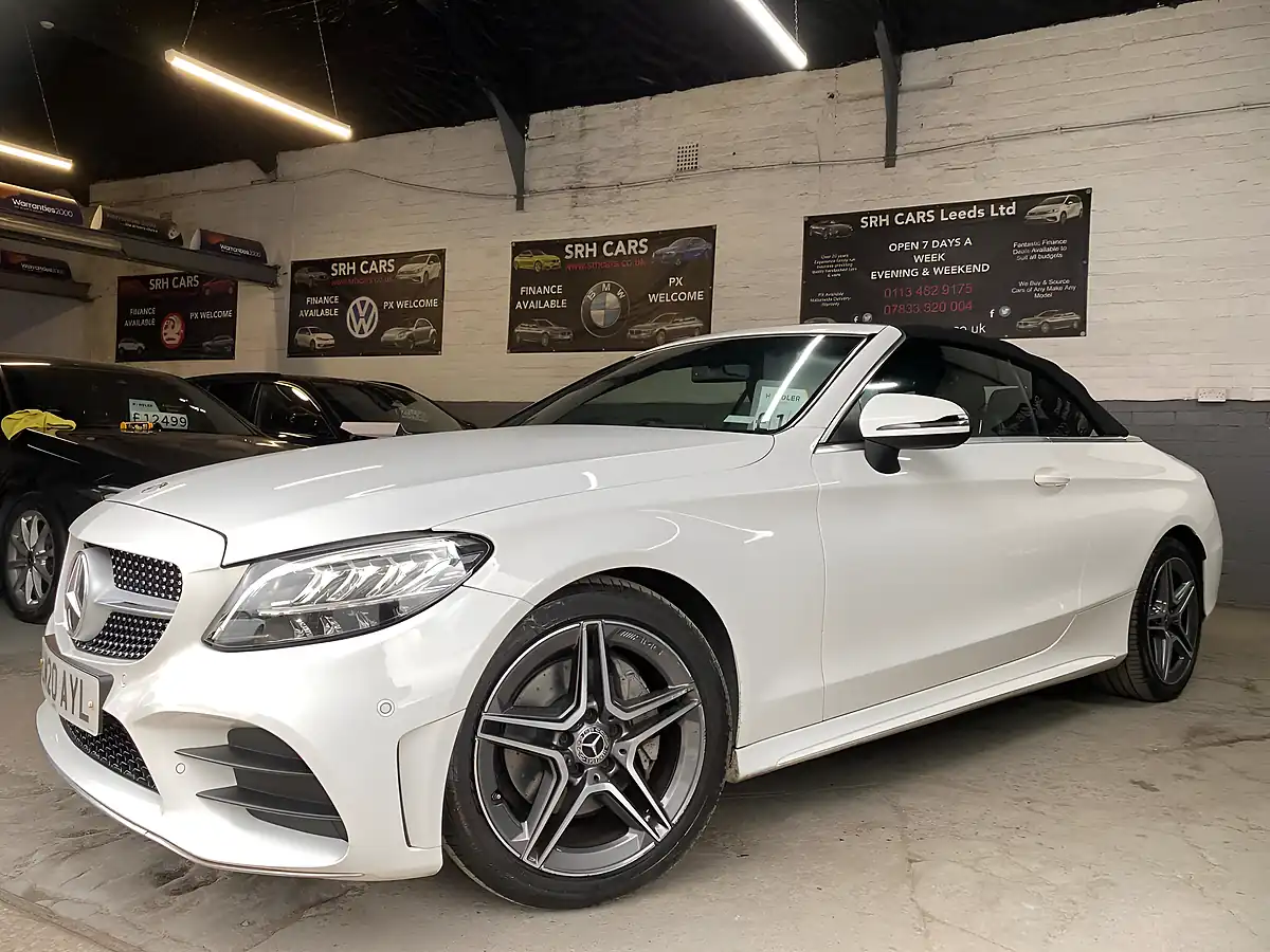 Used 2020 Mercedes-Benz C Class AMG Line White - Interior and Exterior details 6