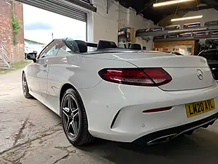 Used 2020 Mercedes-Benz C Class AMG Line White - Interior and Exterior details 7