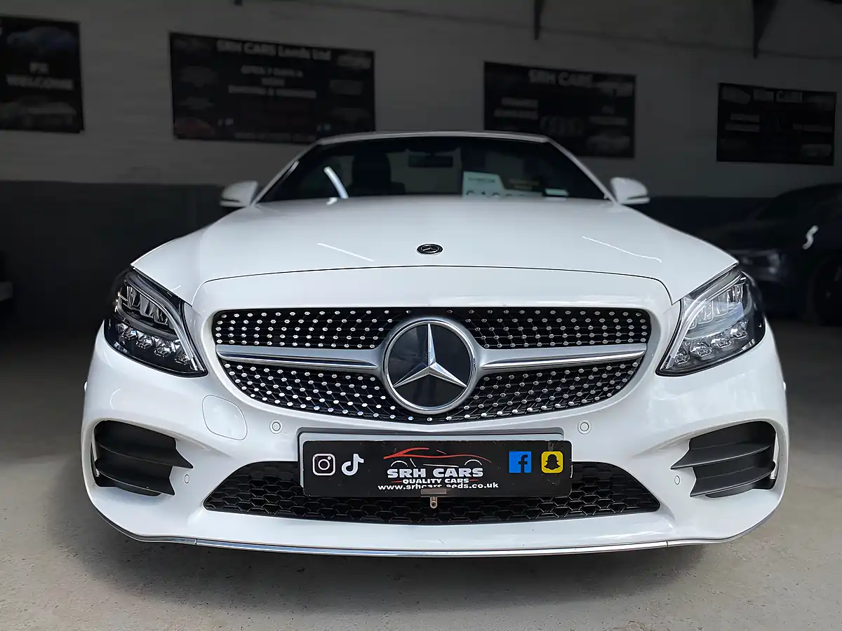 Used 2020 Mercedes-Benz C Class AMG Line White - Interior and Exterior details 8