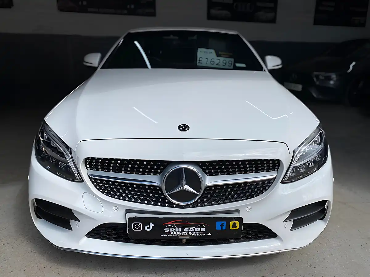 Used 2020 Mercedes-Benz C Class AMG Line White - Interior and Exterior details 9