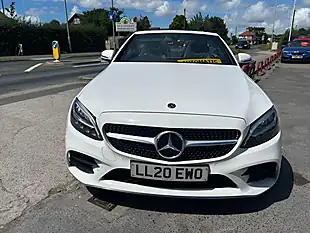 Used 2020 Mercedes-Benz C Class AMG Line White - Interior and Exterior details 10