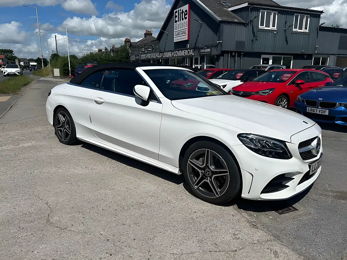 Used 2020 Mercedes-Benz C Class AMG Line White - Interior and Exterior details 11