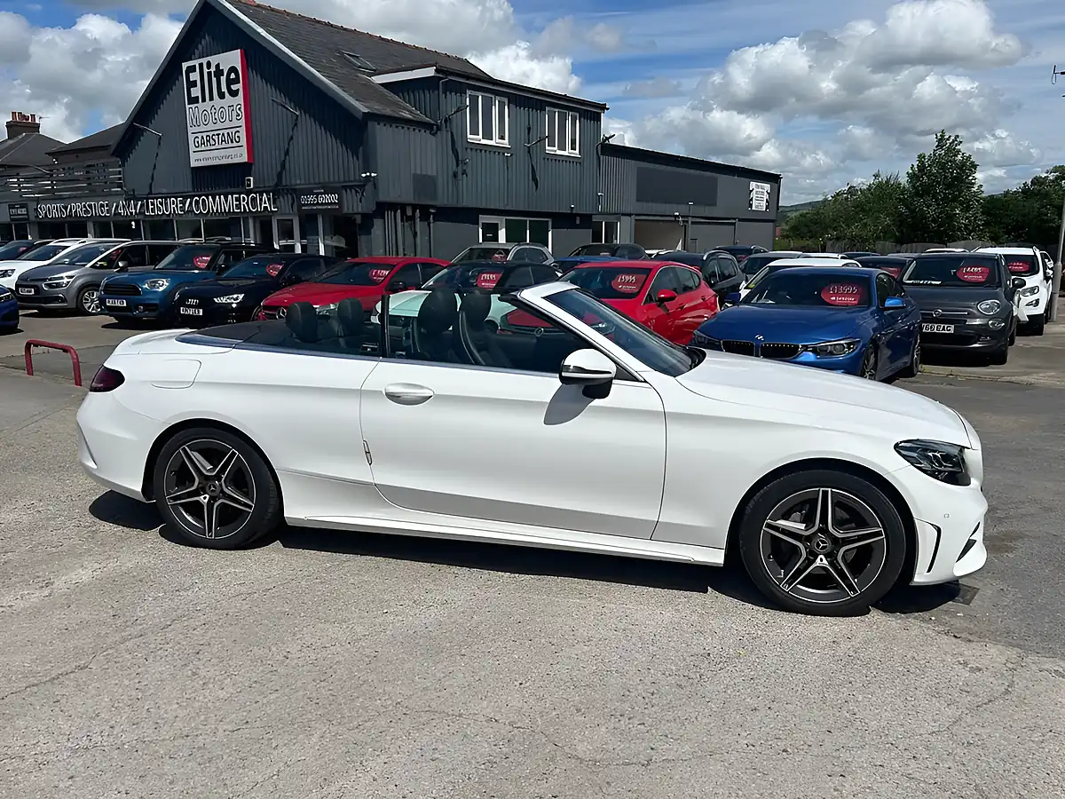 Used 2020 Mercedes-Benz C Class AMG Line White - Interior and Exterior details 4