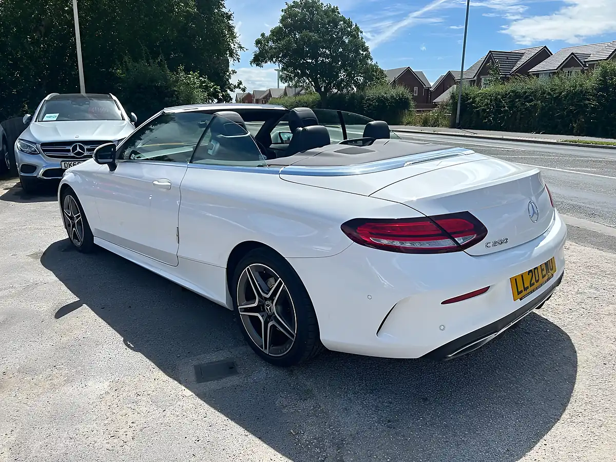 Used 2020 Mercedes-Benz C Class AMG Line White - Interior and Exterior details 7