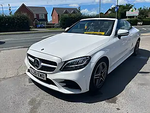 Used 2020 Mercedes-Benz C Class AMG Line White - Interior and Exterior details 8