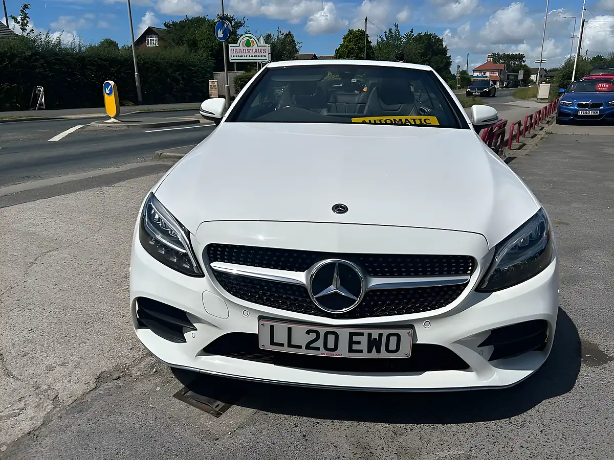 Used 2020 Mercedes-Benz C Class AMG Line White - Interior and Exterior details 9