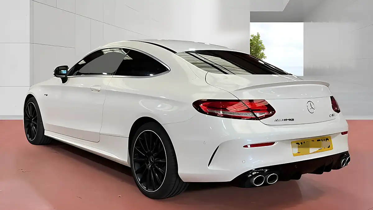 Used 2020 Mercedes-Benz C Class AMG (premium) Designo Diamond White - Interior and Exterior details 3