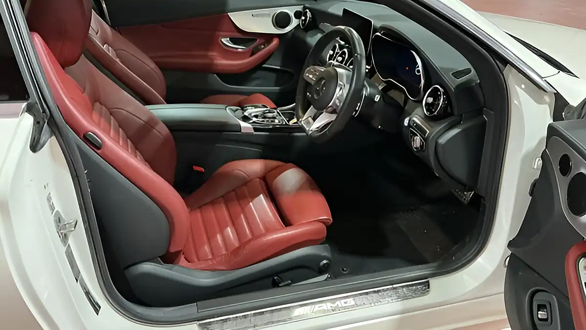 Used 2020 Mercedes-Benz C Class AMG (premium) Designo Diamond White - Interior and Exterior details 5