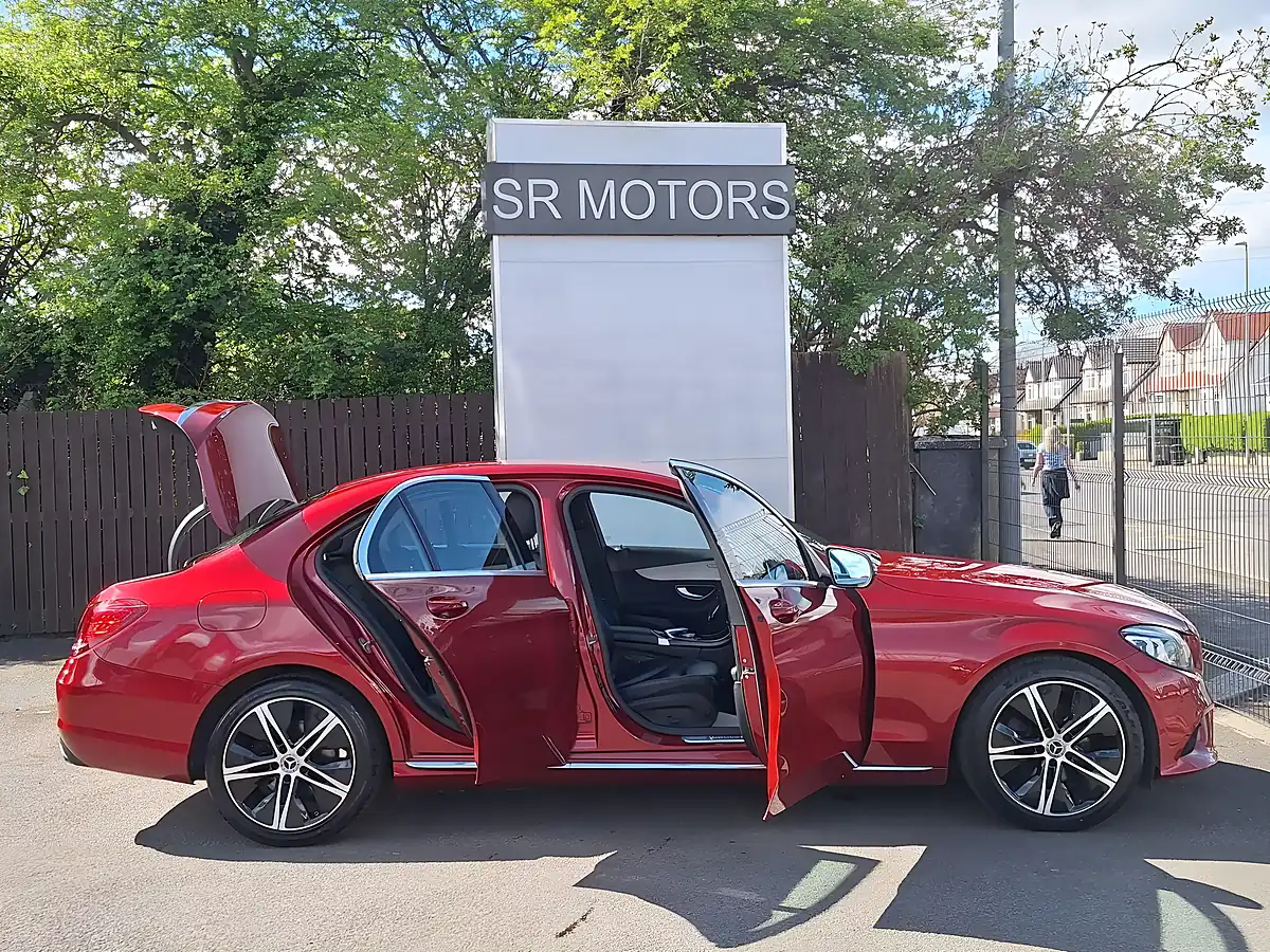 Used 2020 Mercedes-Benz C Class Sport Edition (premium) Red - Interior and Exterior details 7