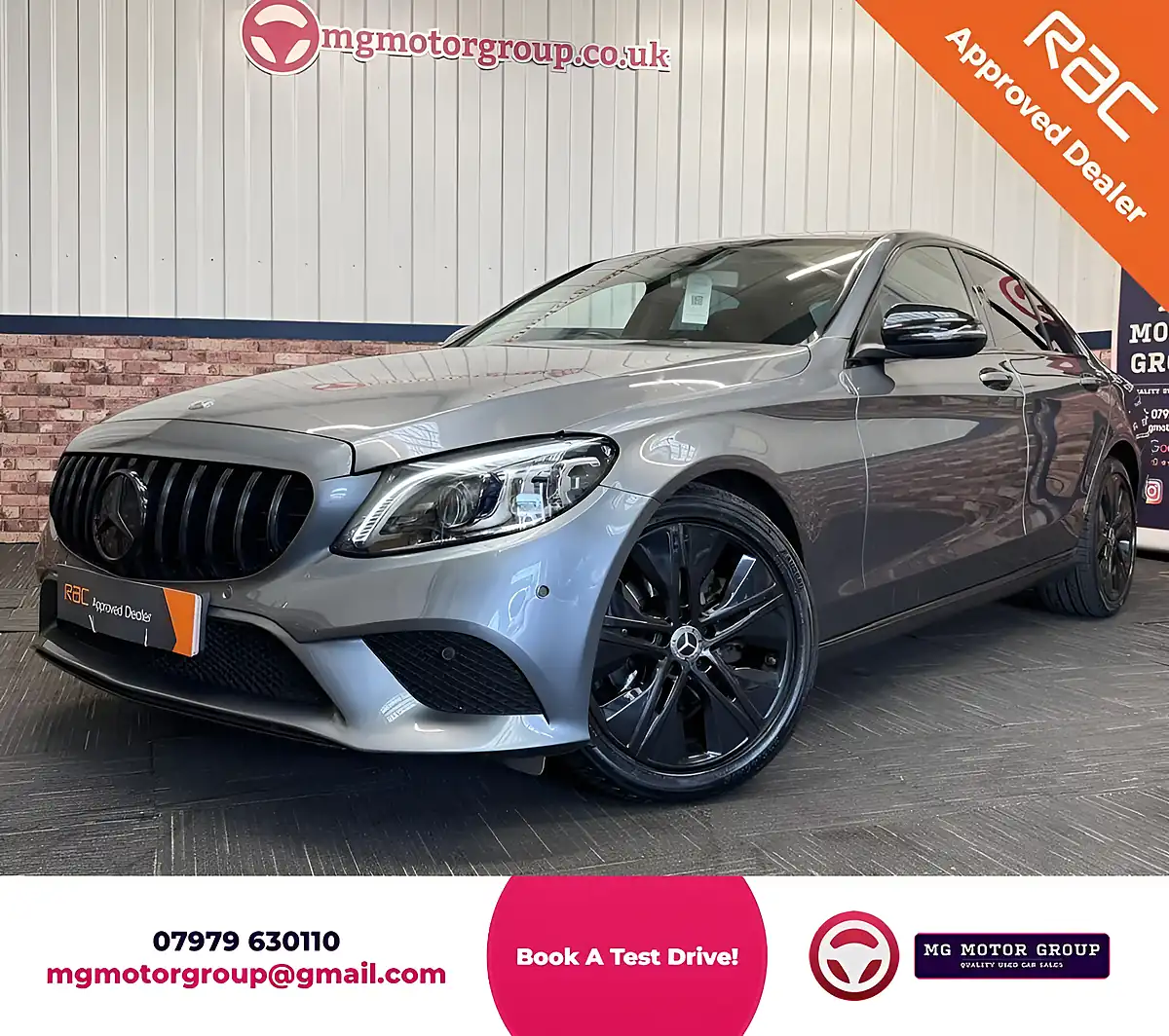 Used 2020 Mercedes-Benz C-Class Sport Premium Selenite Grey - Front View