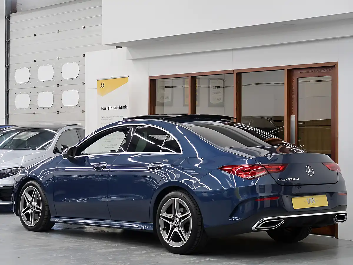 Used 2020 Mercedes-Benz Cla AMG Line Blue - Interior and Exterior details 4