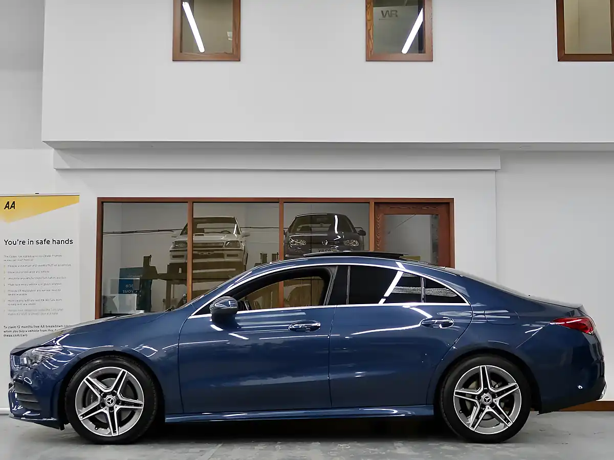 Used 2020 Mercedes-Benz Cla AMG Line Blue - Interior and Exterior details 8