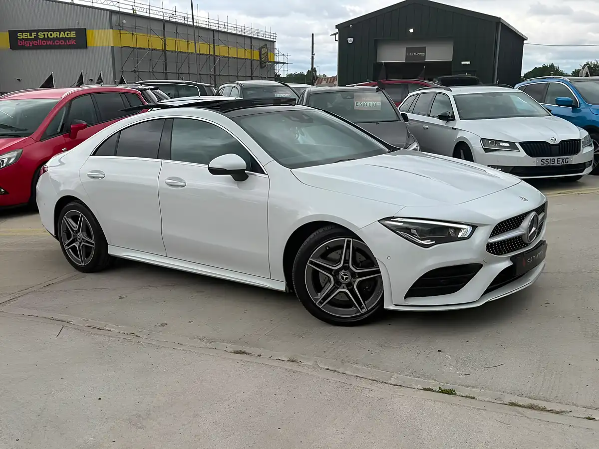 Used 2020 Mercedes-Benz Cla AMG Line Premium Plus White - Interior and Exterior details 2